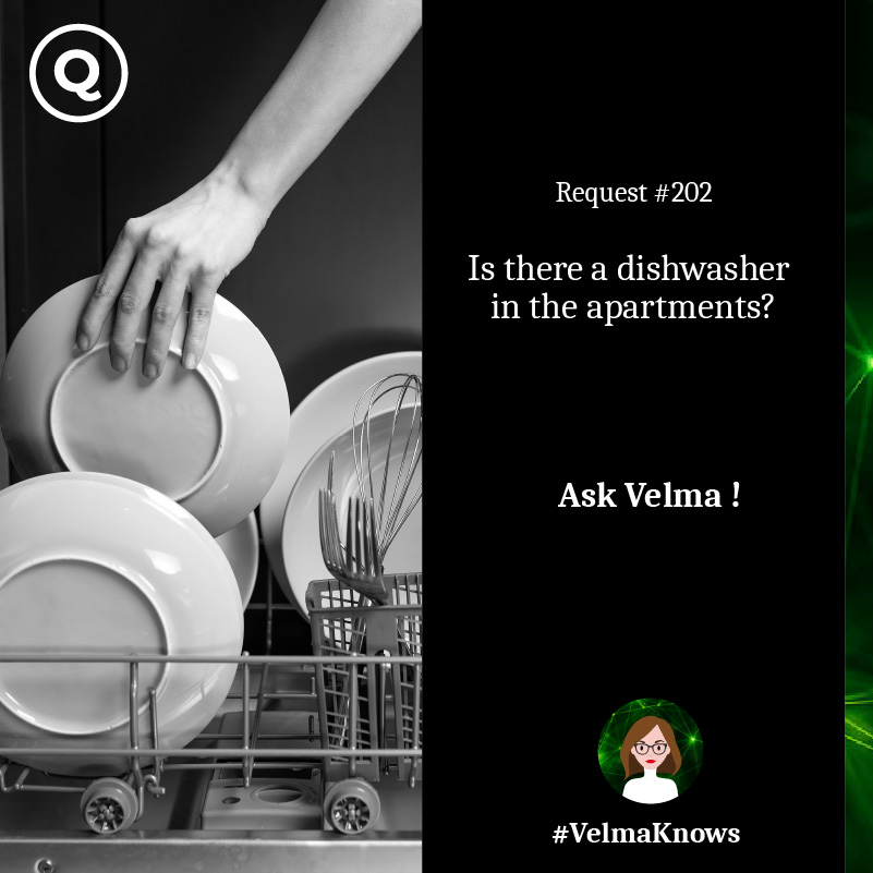  Is there a dishwasher in the apartments